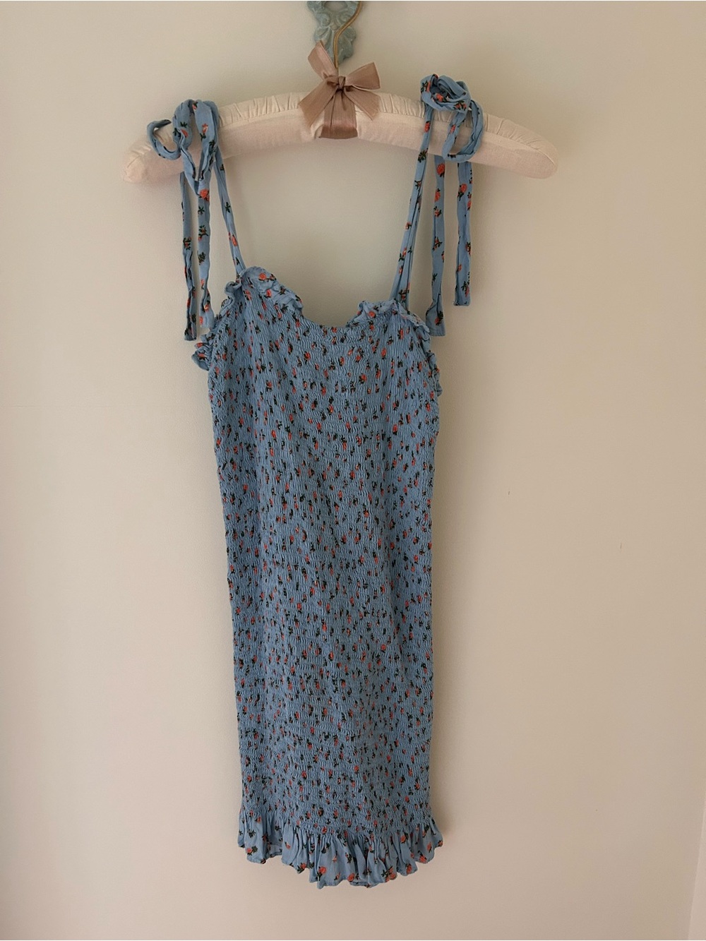 Free People “Bella” Smocked Floral Mini Dress
Size: XS
NWOT